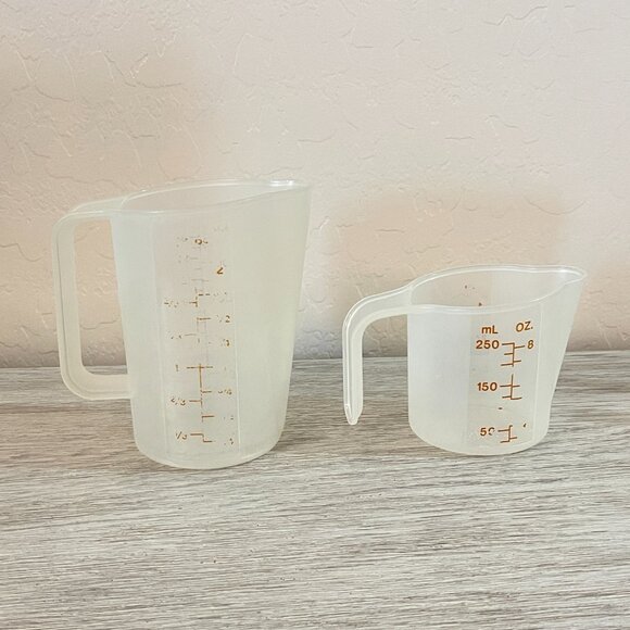 Vintage Tupperware Set 6 Pc Storage Measuring Cups - Picture 11 of 13